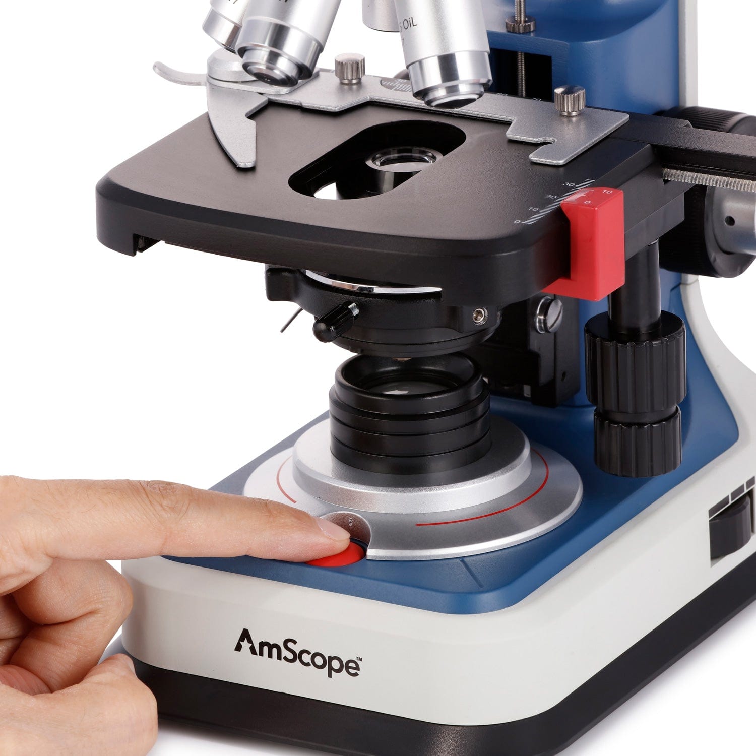Microscope Compound 40X - Бинокулярный составной микроскоп AmScope 40X-2500X для