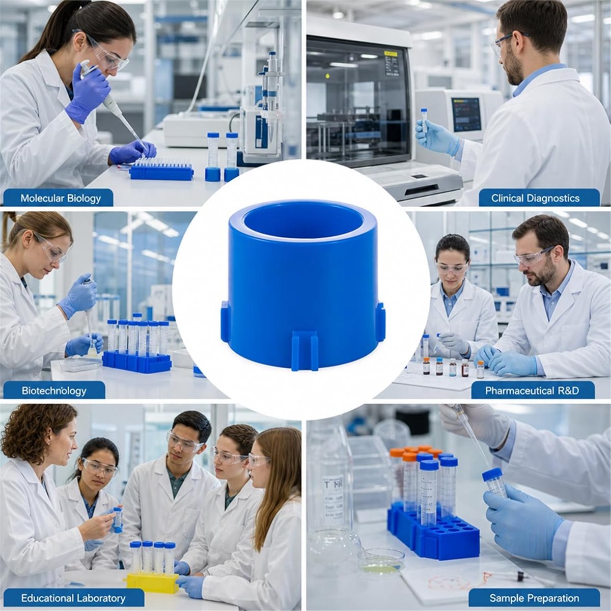 Hobby Science Lab - Подставка для центрифужных пробирок A1380K, пластиковый