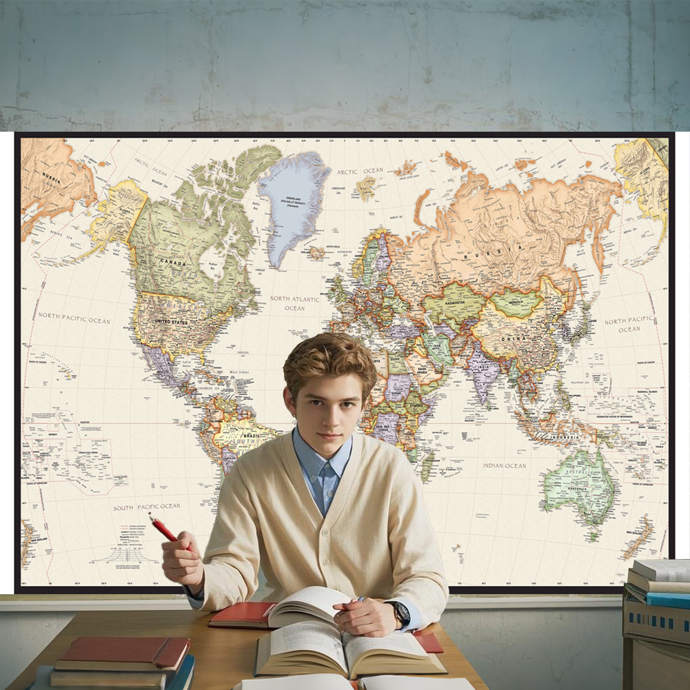 Star Map Poster - 127x81 см/50x32 дюйма винтажный постер с