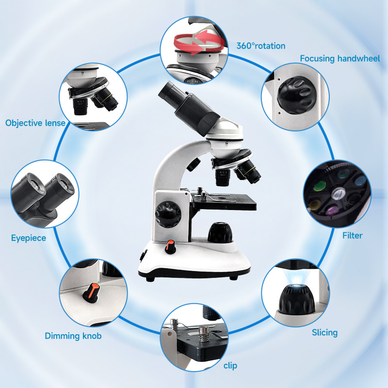 Составный бинокулярный микроск – обзор и цена Microscope Compound 40X