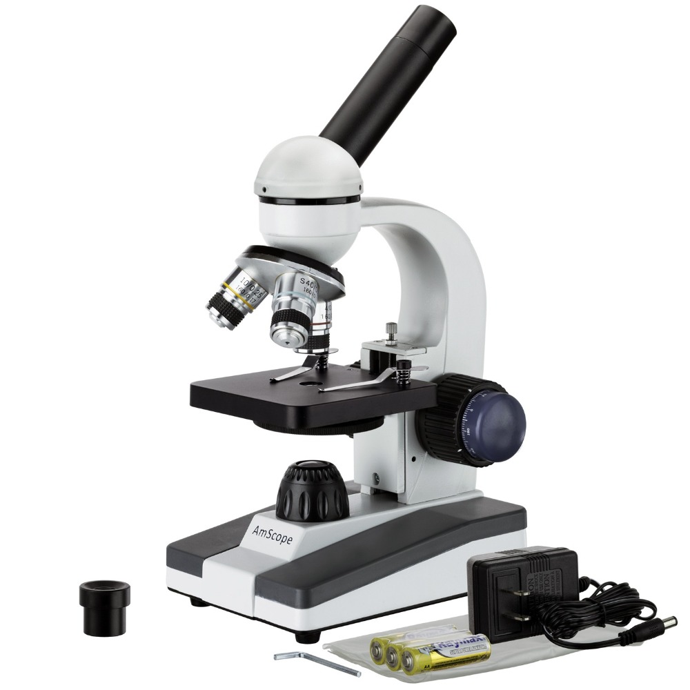 Портативный светодиодный монок – обзор и цена Microscope Compound 40X