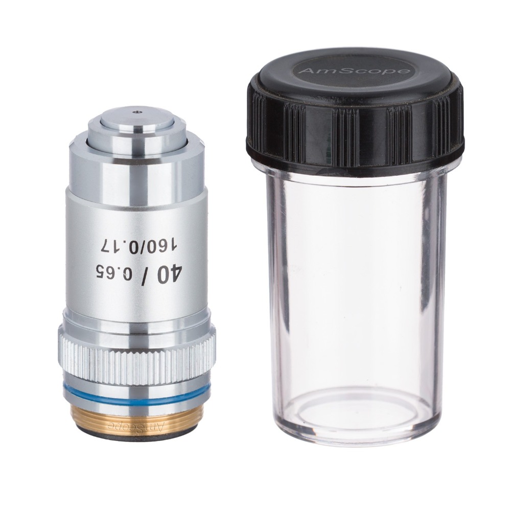 Ахроматический объектив AmScop – обзор и цена Microscope Compound 40X