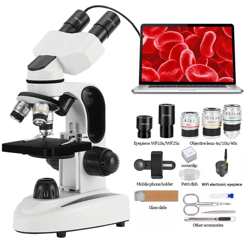 Бинокулярный составной микроск – обзор и цена Microscope Compound 40X