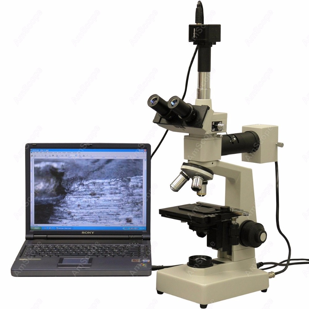 Металлургический тринокулярный – обзор и цена Microscope Compound 40X