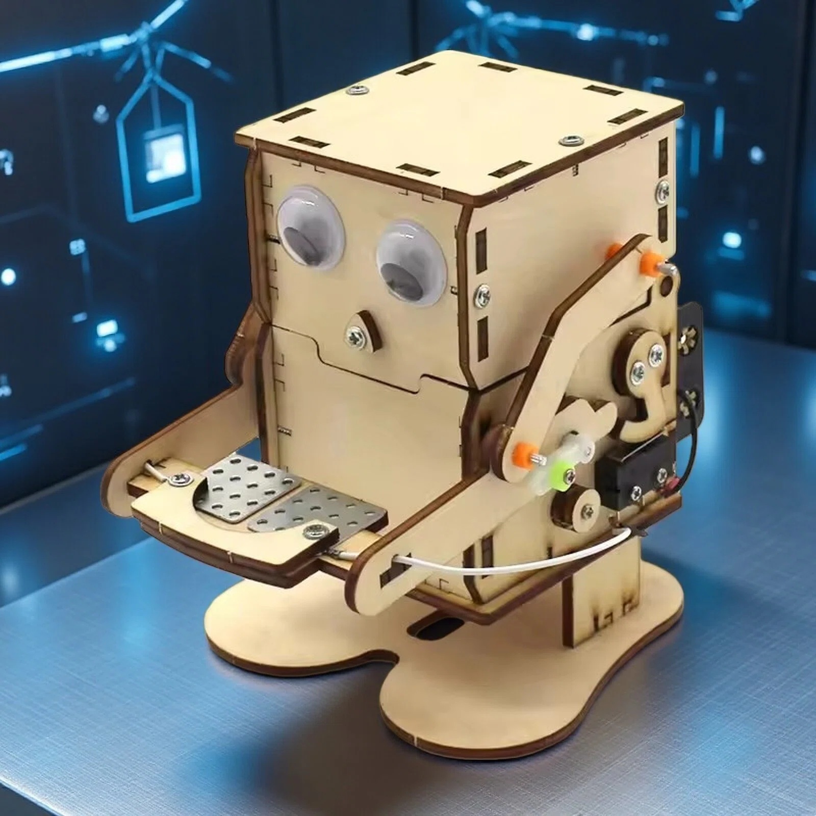 Робот-монетопоглотитель: дерев – обзор и цена Science Diy Model