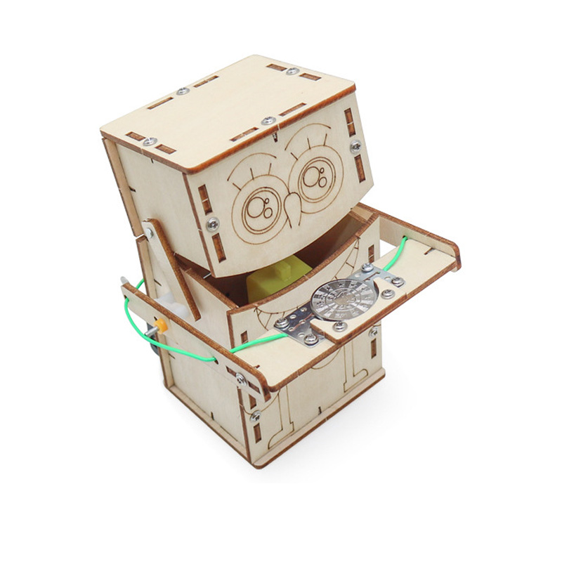 Деревянный электрический робот – обзор и цена Science Diy Model