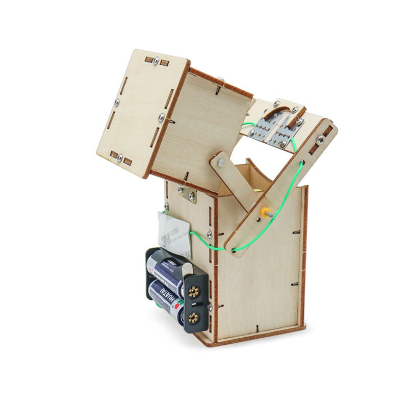 Деревянный электрический робот – обзор и цена Science Diy Model